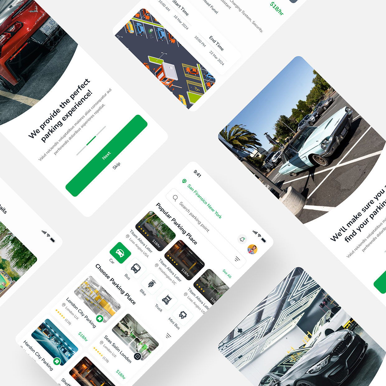 Car Parking Mobile App UI/UX Design Image 3