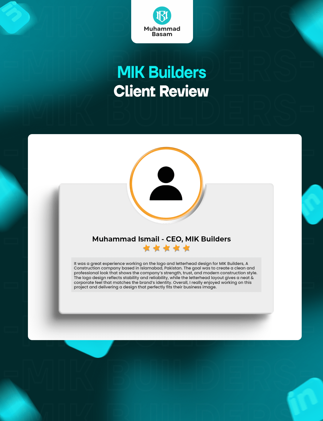 LOGO & Letterhead Design for MIK Builders Image 2