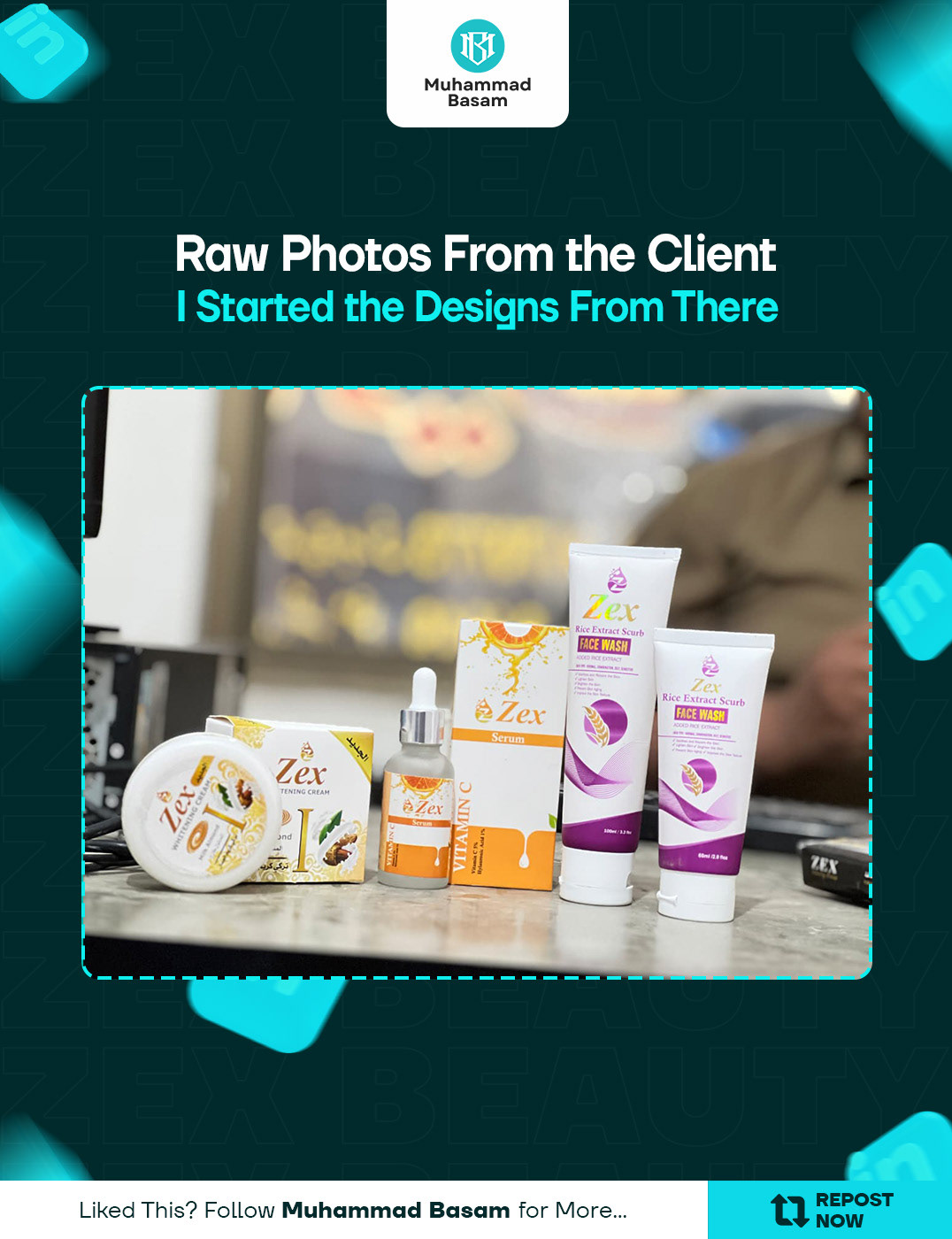 ZEX Beauty - Products Ad Creative Design Image 0