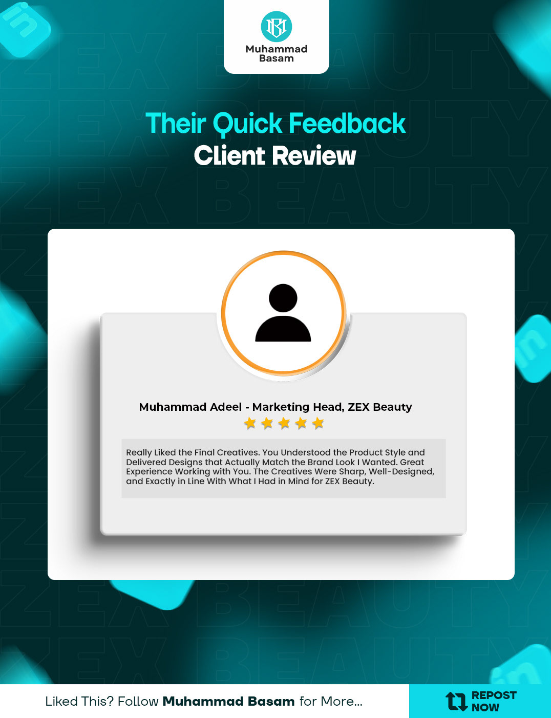 ZEX Beauty - Products Ad Creative Design Image 4