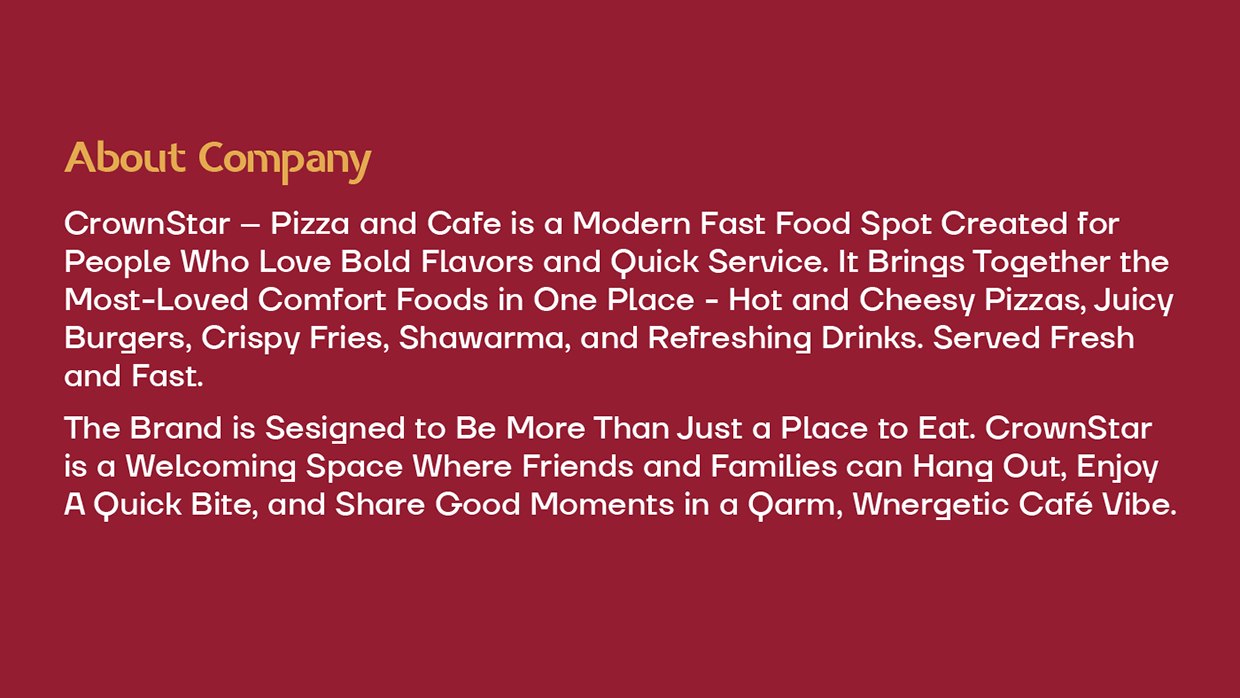 LOGO & Brand Identity for CrownStar - Pizza & Cafe Image 1