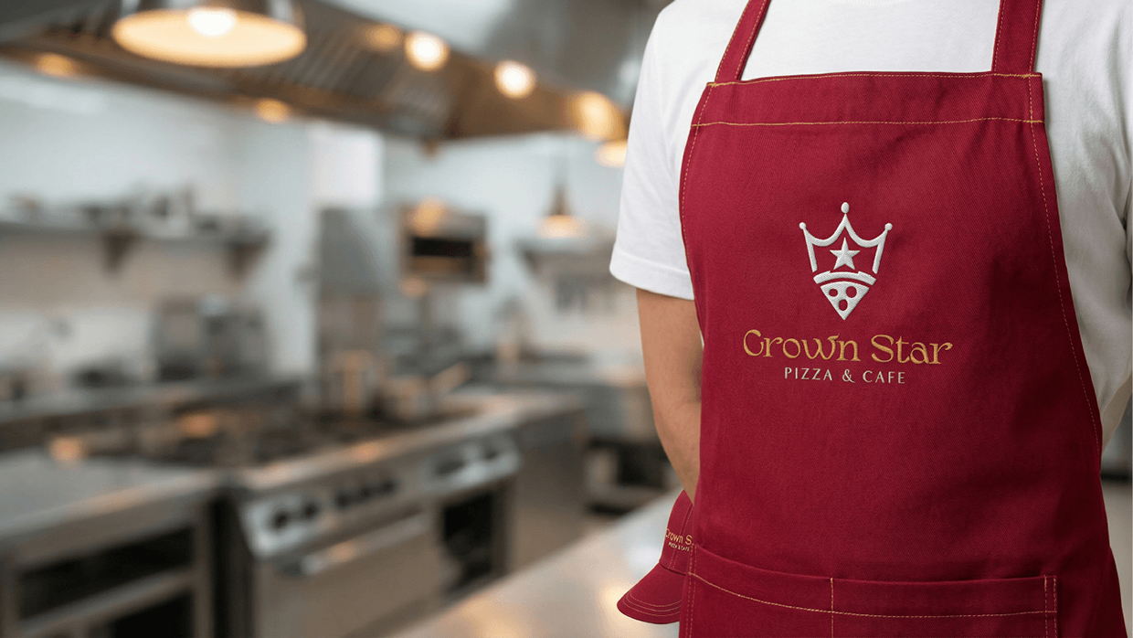 LOGO & Brand Identity for CrownStar - Pizza & Cafe Image 10
