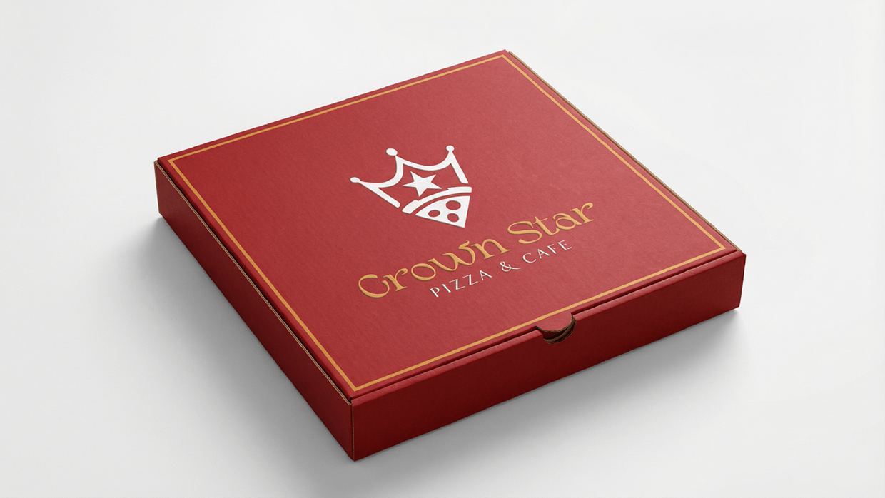LOGO & Brand Identity for CrownStar - Pizza & Cafe Image 17