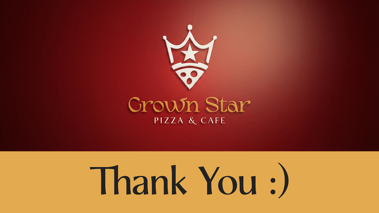 LOGO & Brand Identity for CrownStar - Pizza & Cafe Image 19