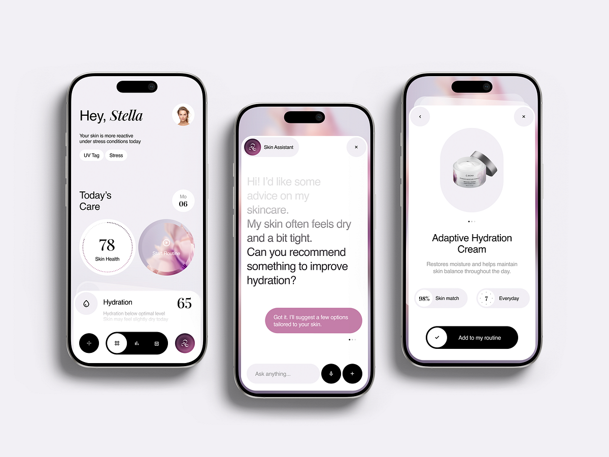 Skin Health App Chat UI