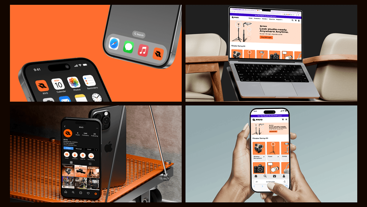 RIVO | Content Creation Gear Branding Image 4