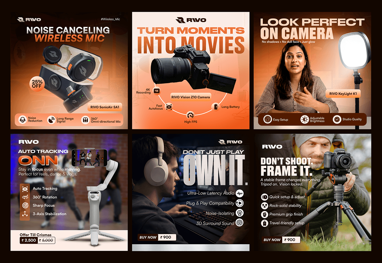 RIVO | Content Creation Gear Branding Image 6