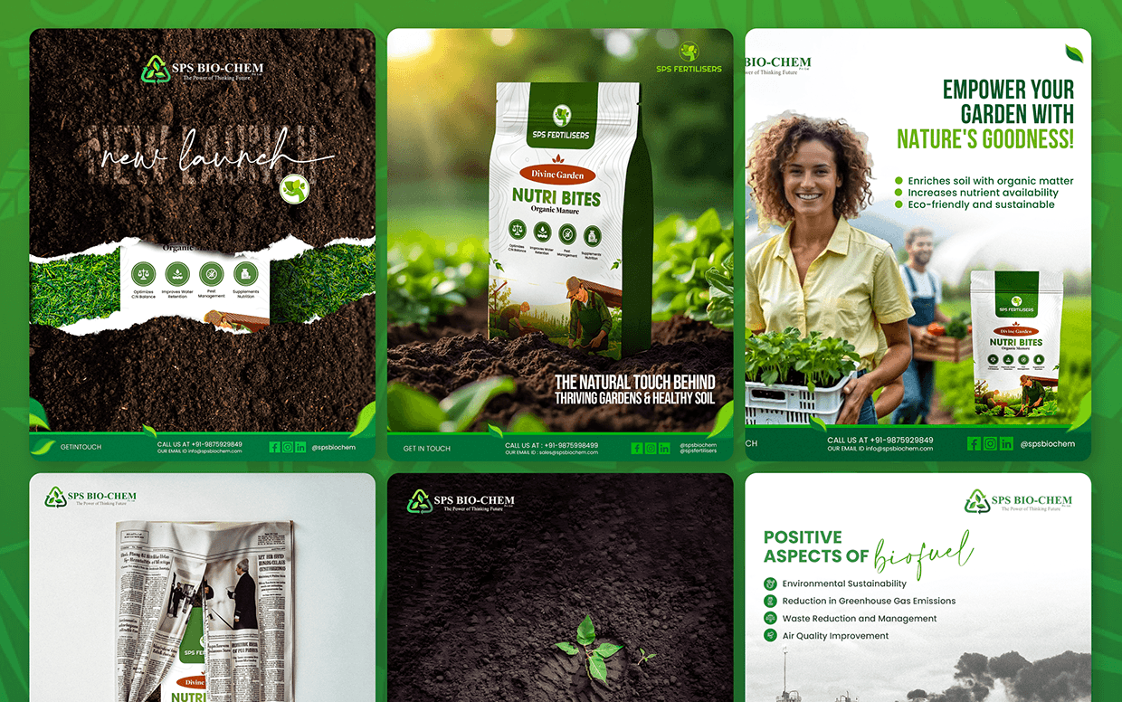 SPS Fertilisers Logo, Product & Social Media Design Image 8