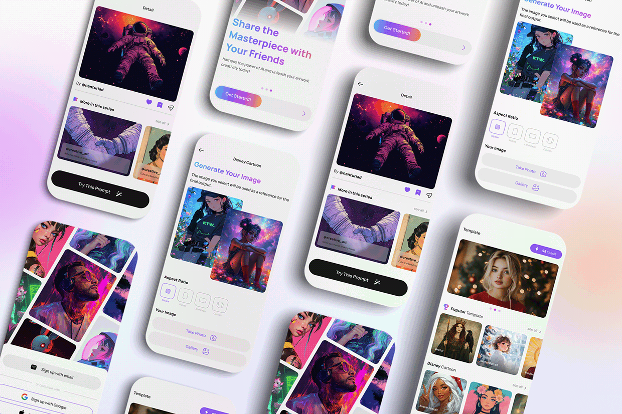 Axion - AI Image Generator App UI Image 1