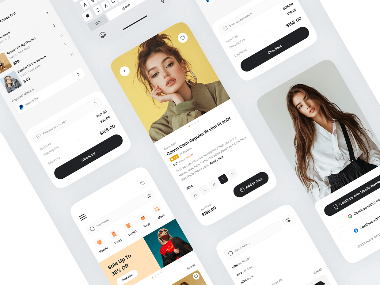 Elegance Fashion – Clothing & Apparel App UI Image 1