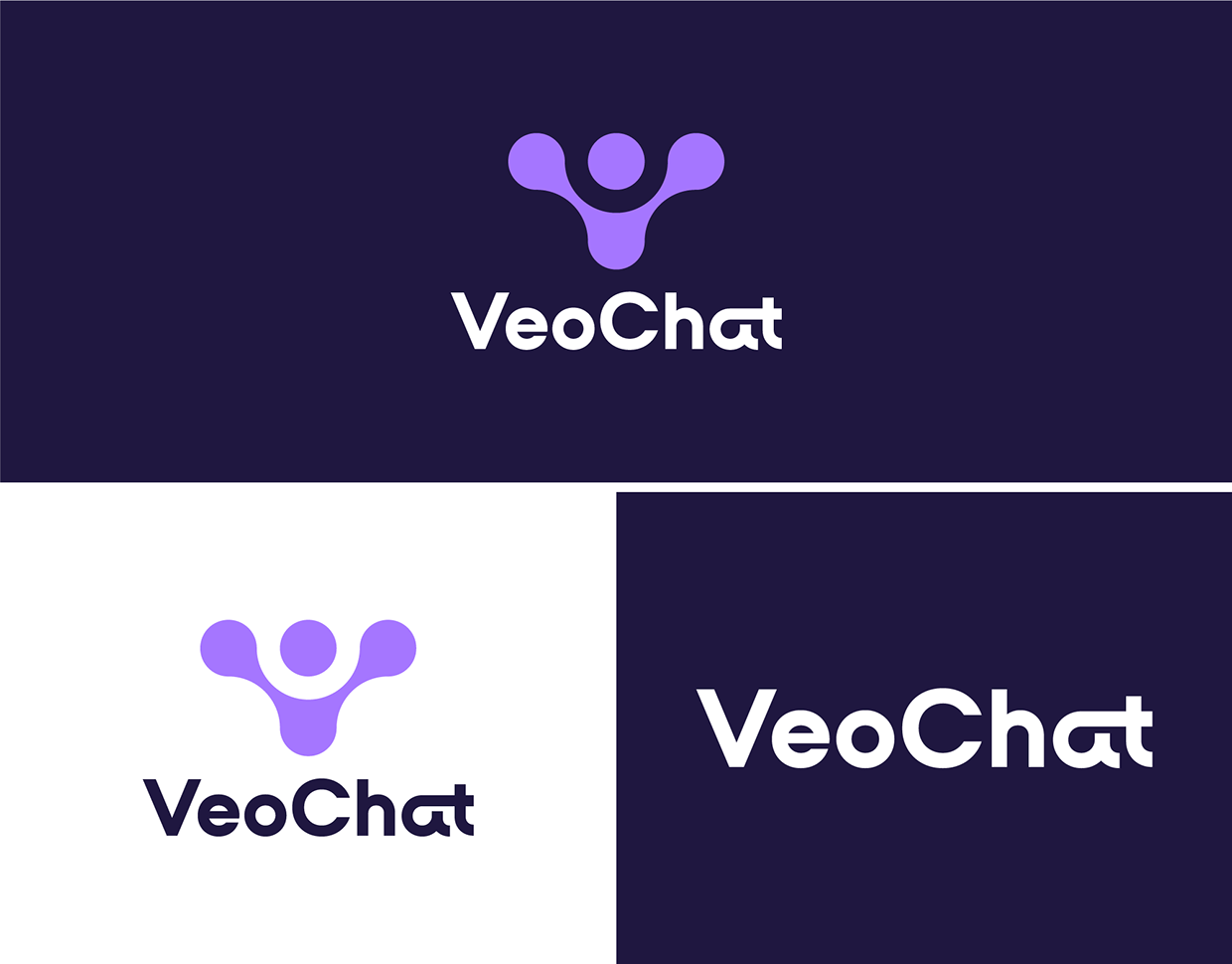 VeoChat- AI Chat Logo Design