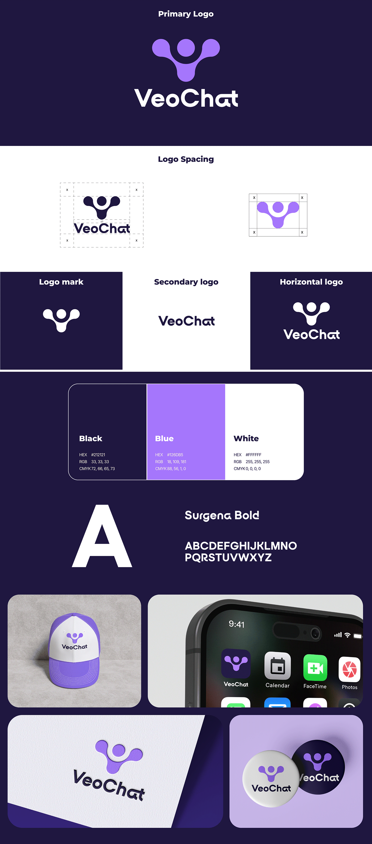 VeoChat- AI Chat Logo Design Image 0