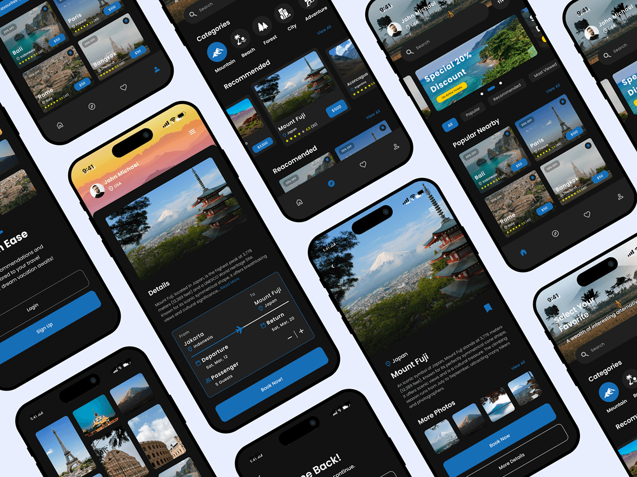 Travelo - Travel & Booking Mobile App Image 1