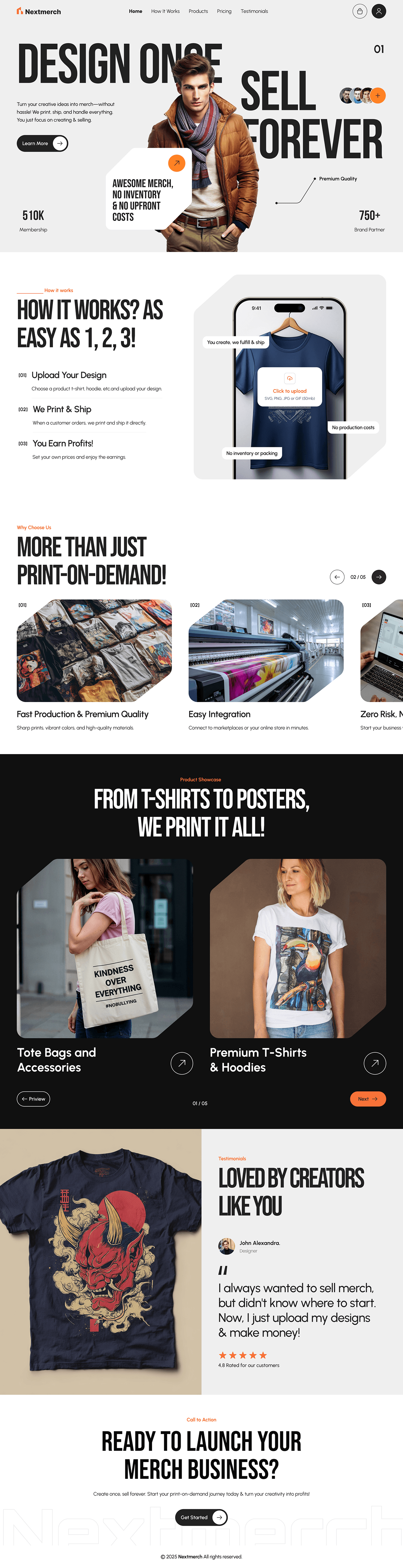 Nextmerch - E Commerce Website Image 0