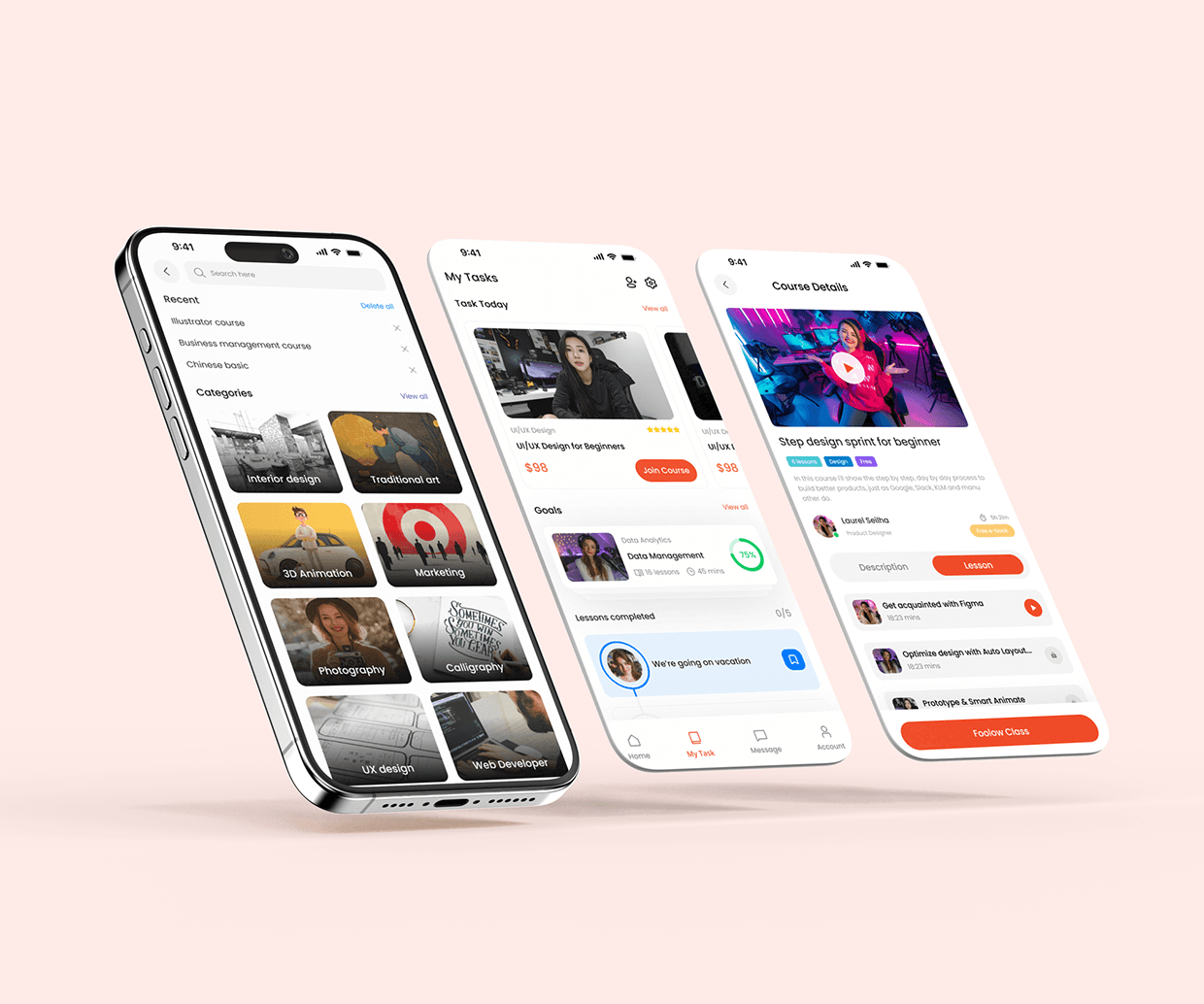 Mentora - Ecourse App UI Design Image 0