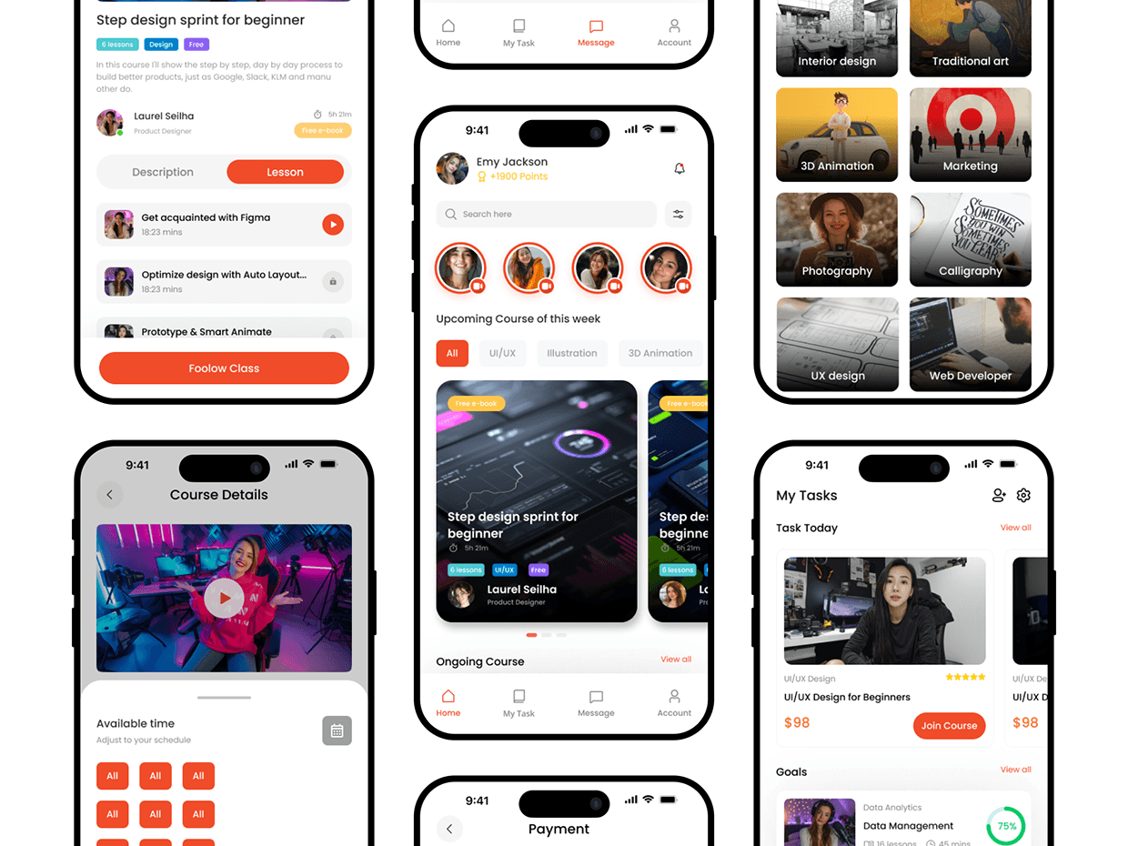 Mentora - Ecourse App UI Design Image 2