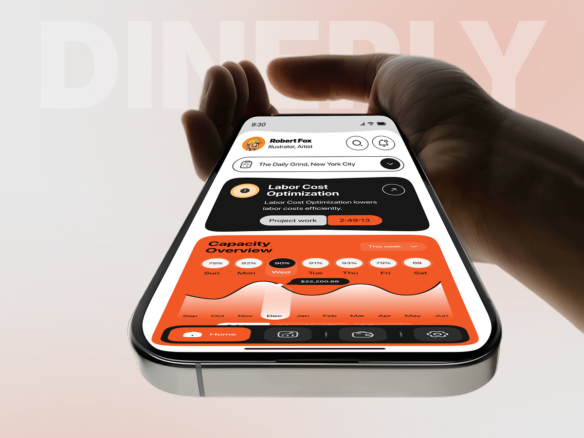 Restaurant Management Mobile App UI