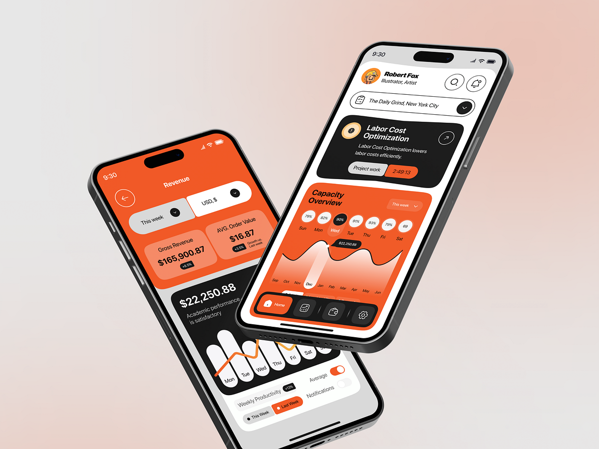 Restaurant Management Mobile App UI Image 1