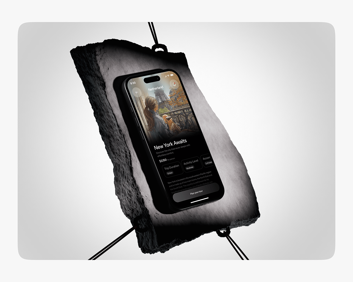 Travel Mobile App UI Design Image 1