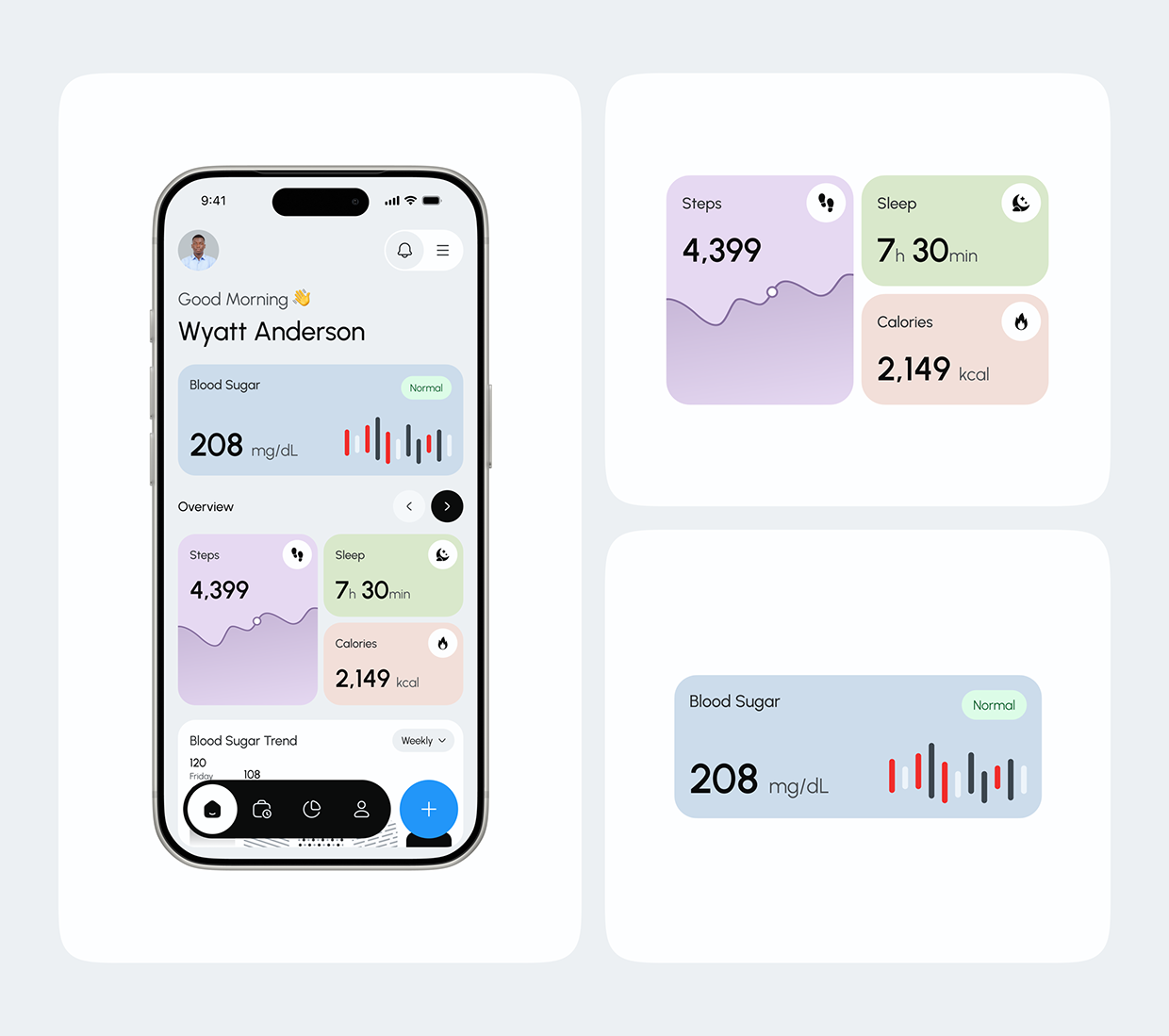 Smart Blood Glucose Monitoring App | Health Tracking Image 5