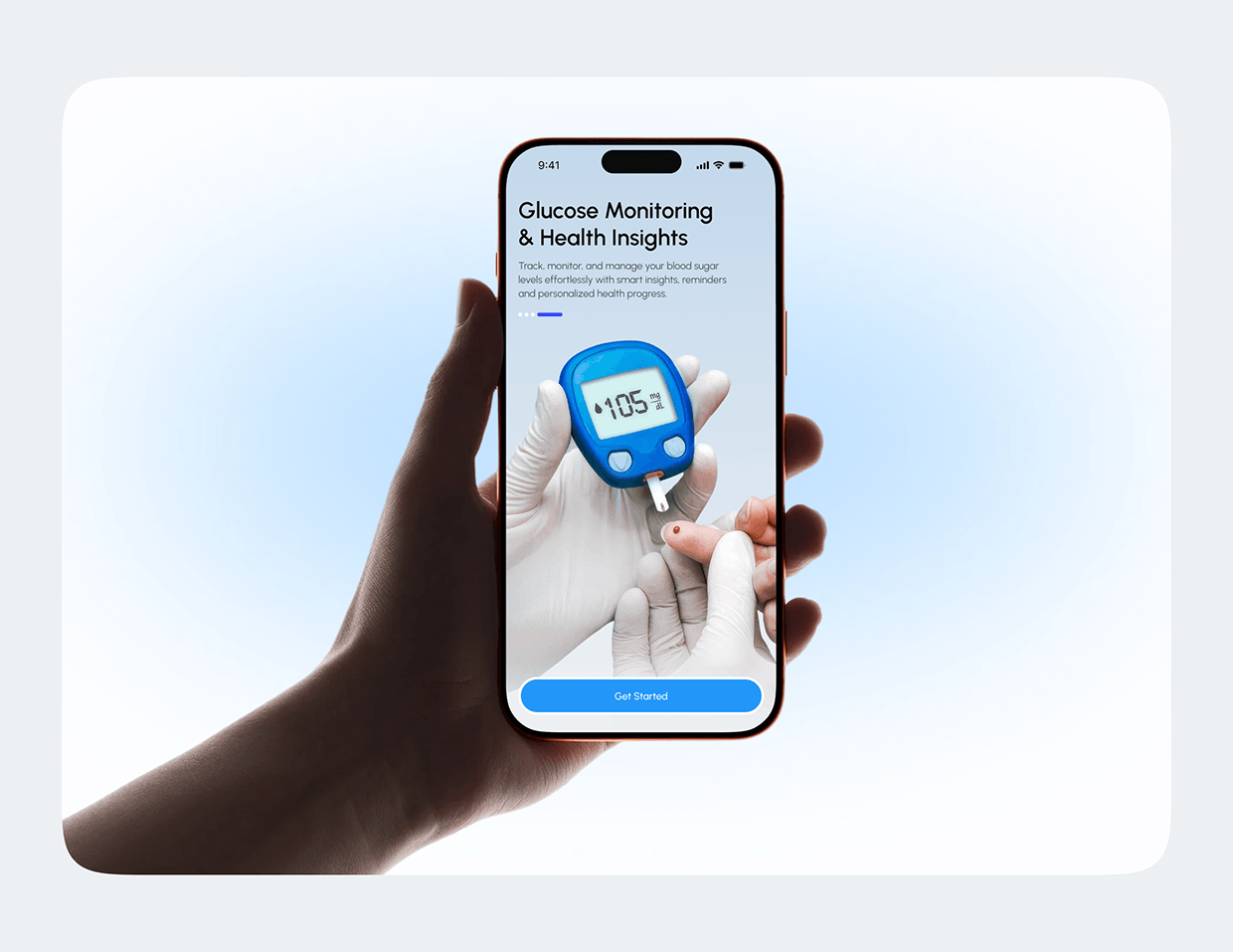 Smart Blood Glucose Monitoring App | Health Tracking Image 11