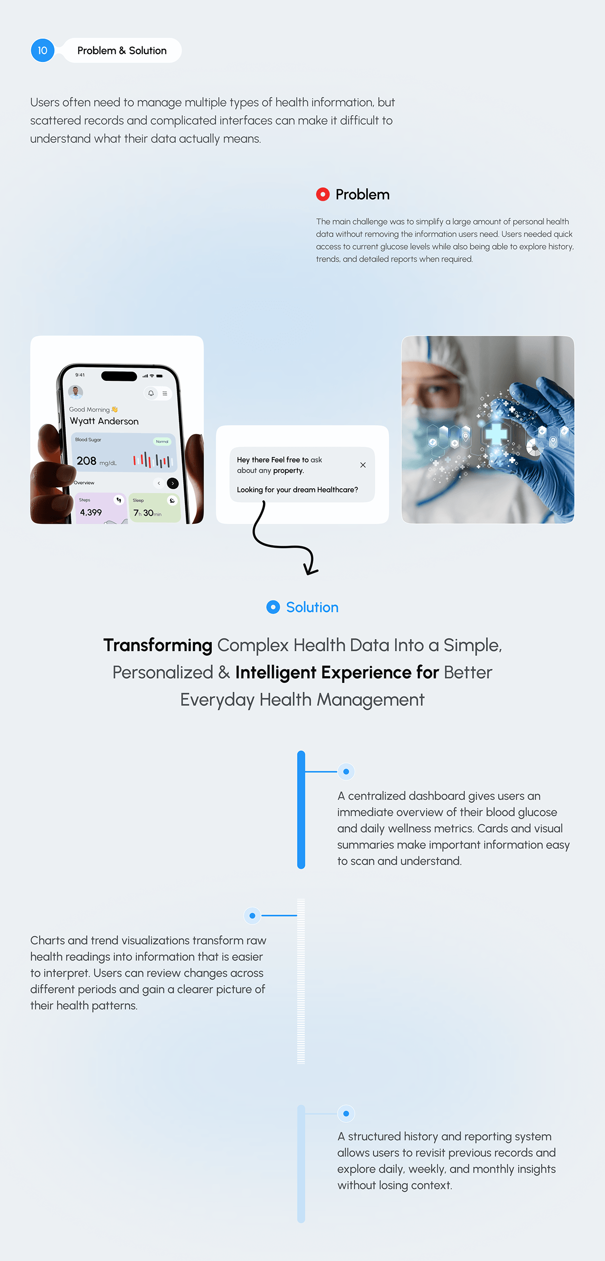 Smart Blood Glucose Monitoring App | Health Tracking Image 13