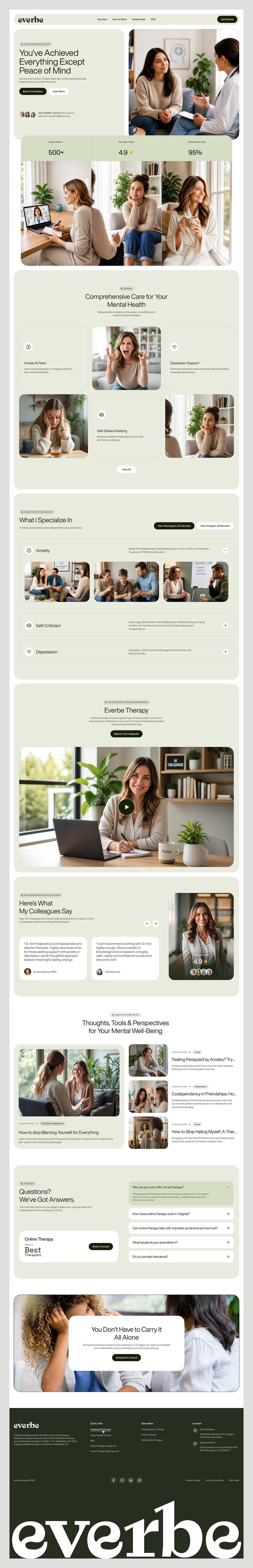 Everbe Therapy – Mental Health & Online Therapy Website Design Image 3