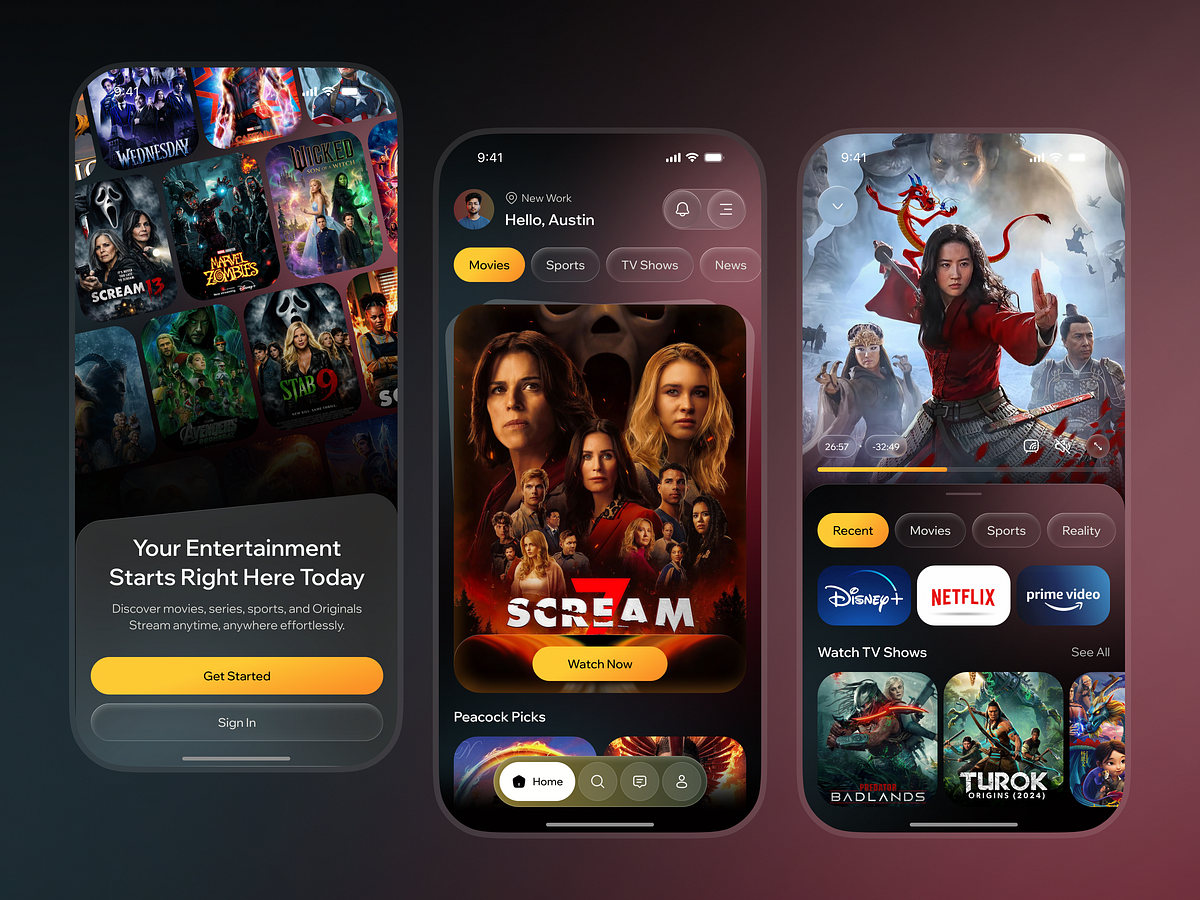 Movie Streaming App UI/UX Image 0