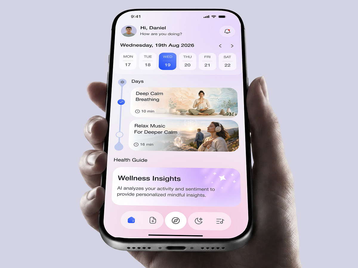 Mental Health & Meditation Mobile App