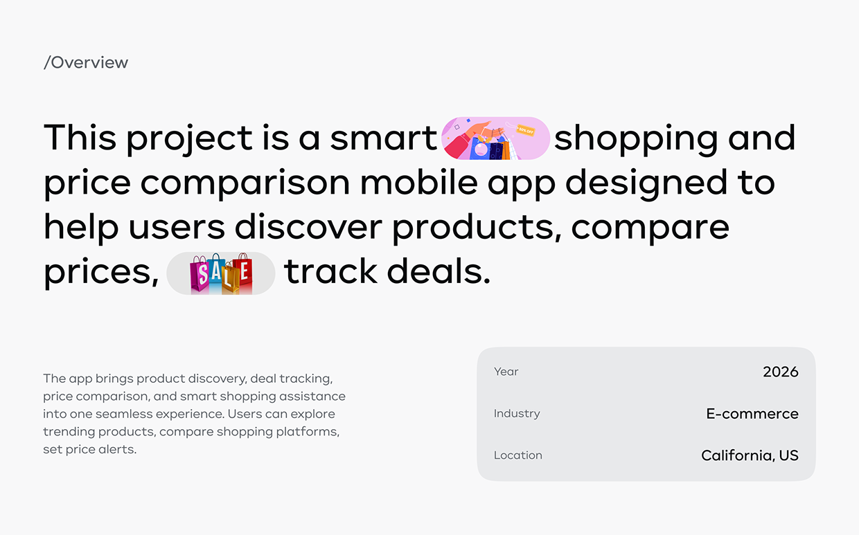 AI Shopping & Price Tracker App UI/UX Design Image 0