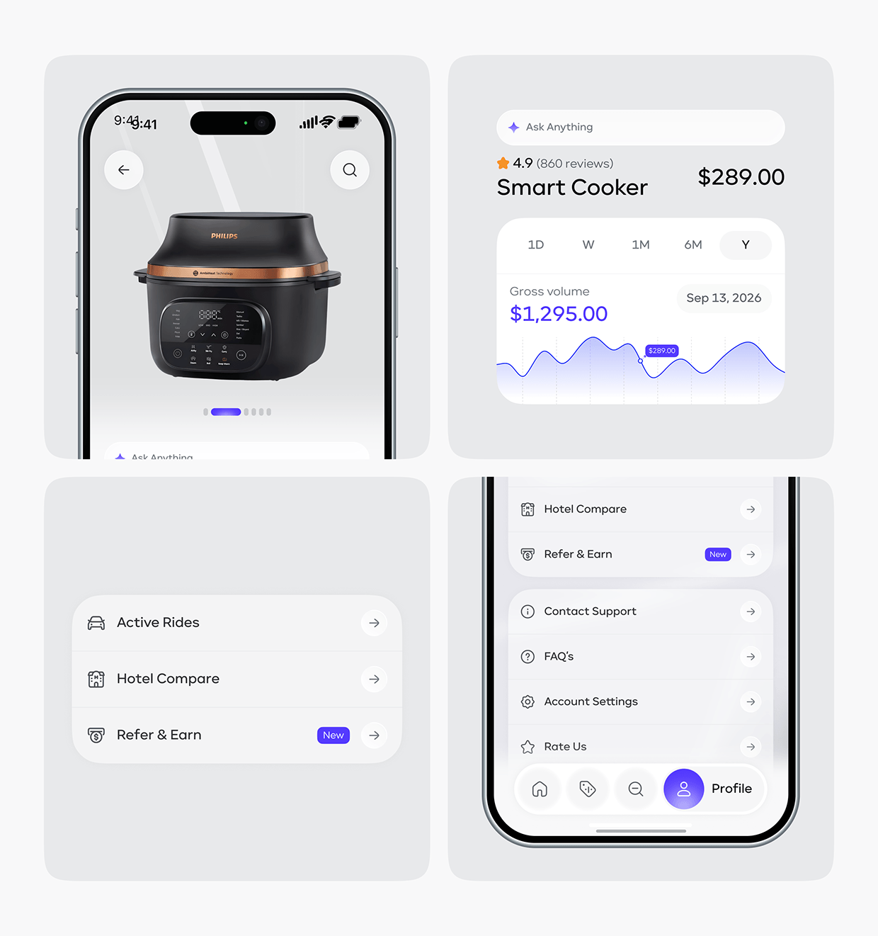 AI Shopping & Price Tracker App UI/UX Design Image 7