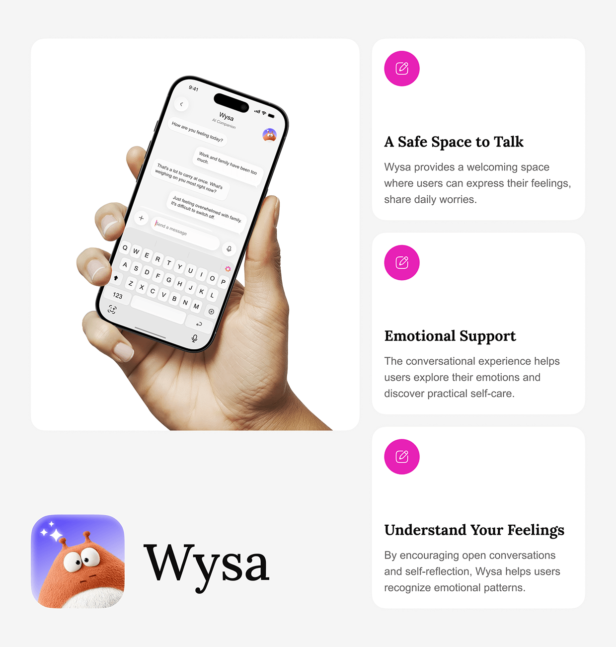 AI Mental Wellness App UI/UX Design Image 2