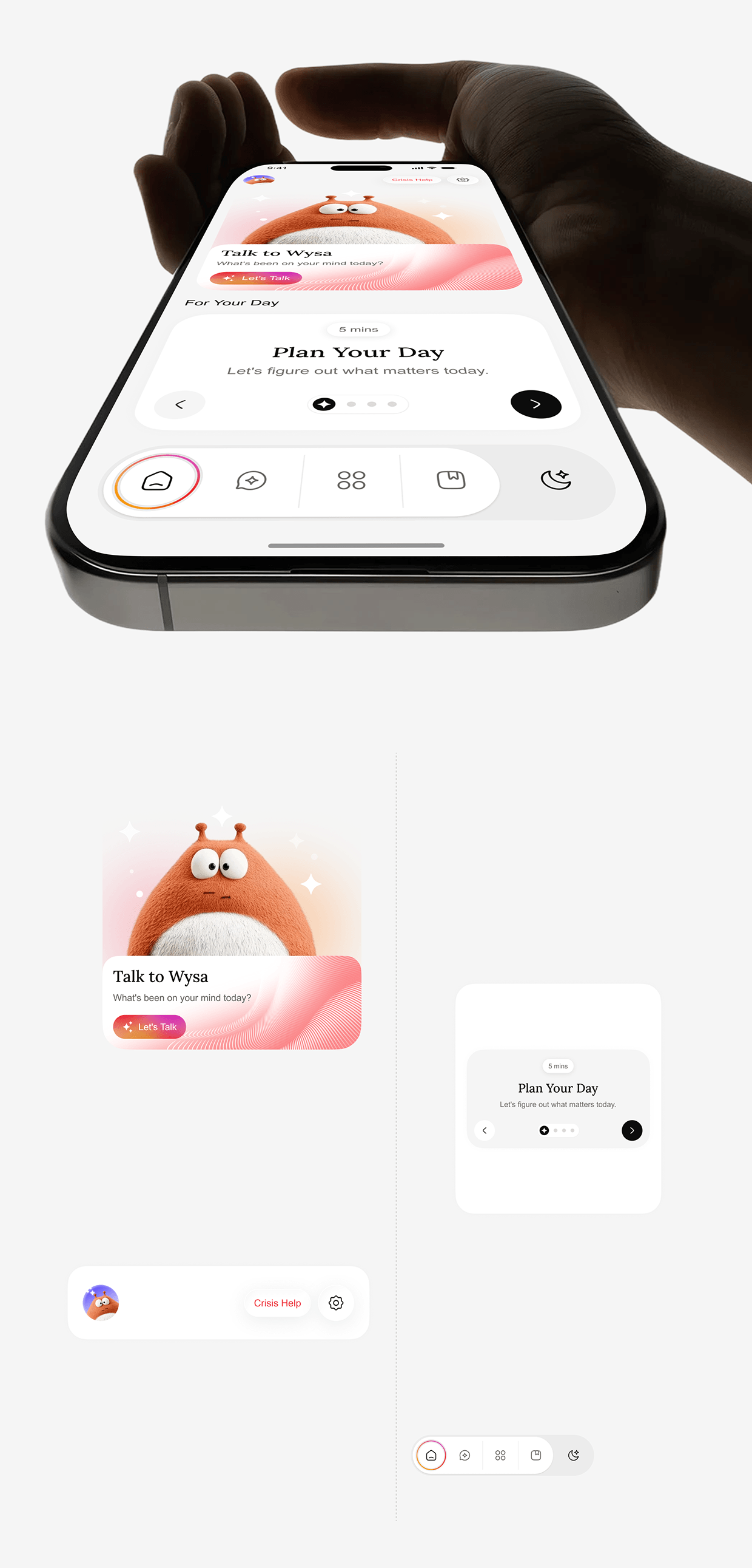 AI Mental Wellness App UI/UX Design Image 11