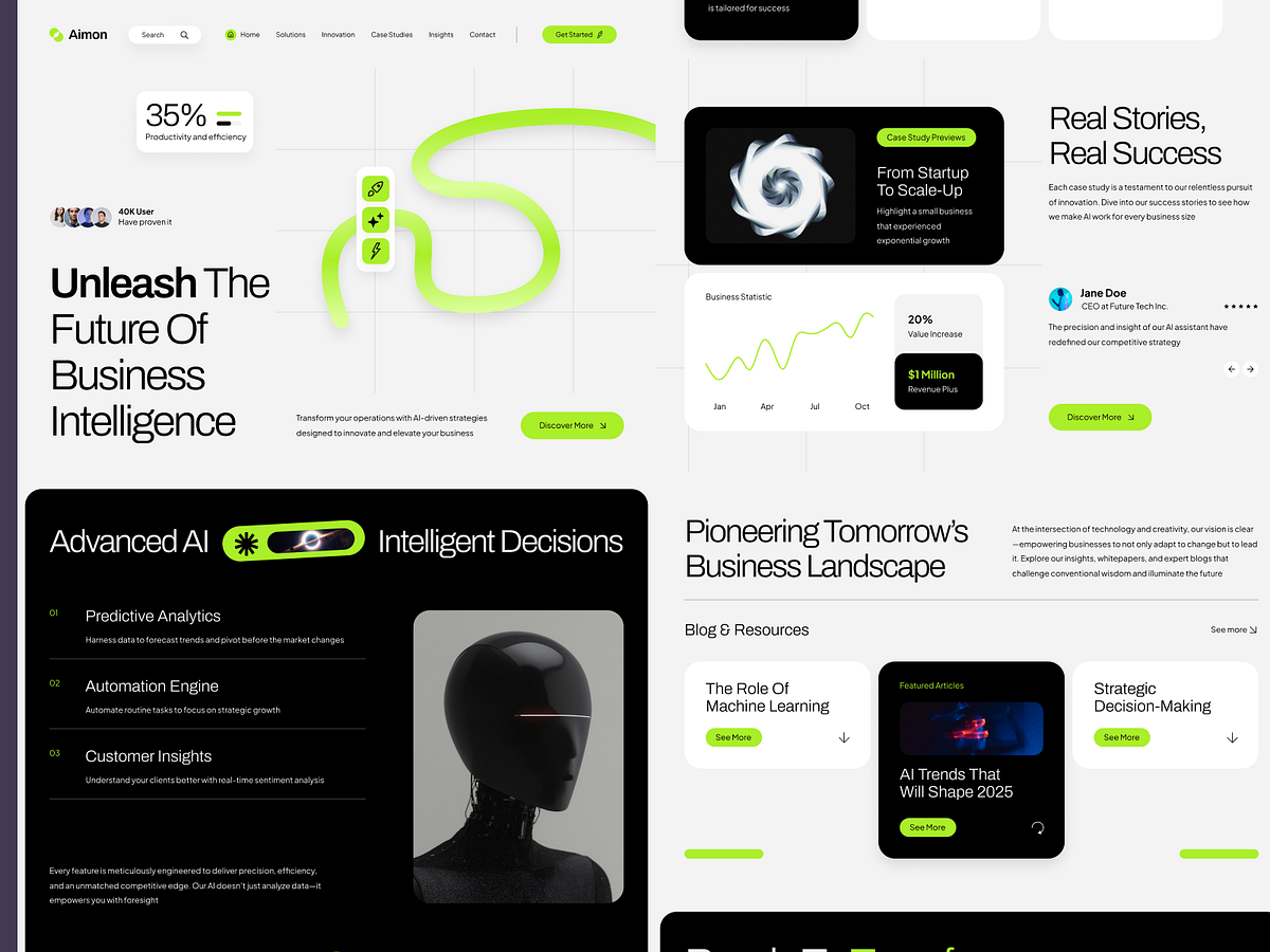 🤖 Aimon – Business AI Landing Page Image 0