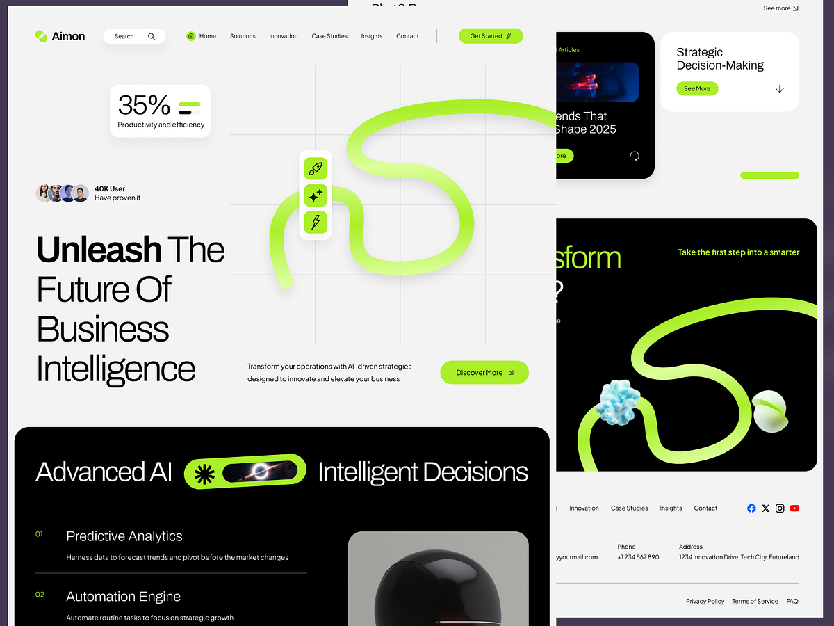 🤖 Aimon – Business AI Landing Page Image 2