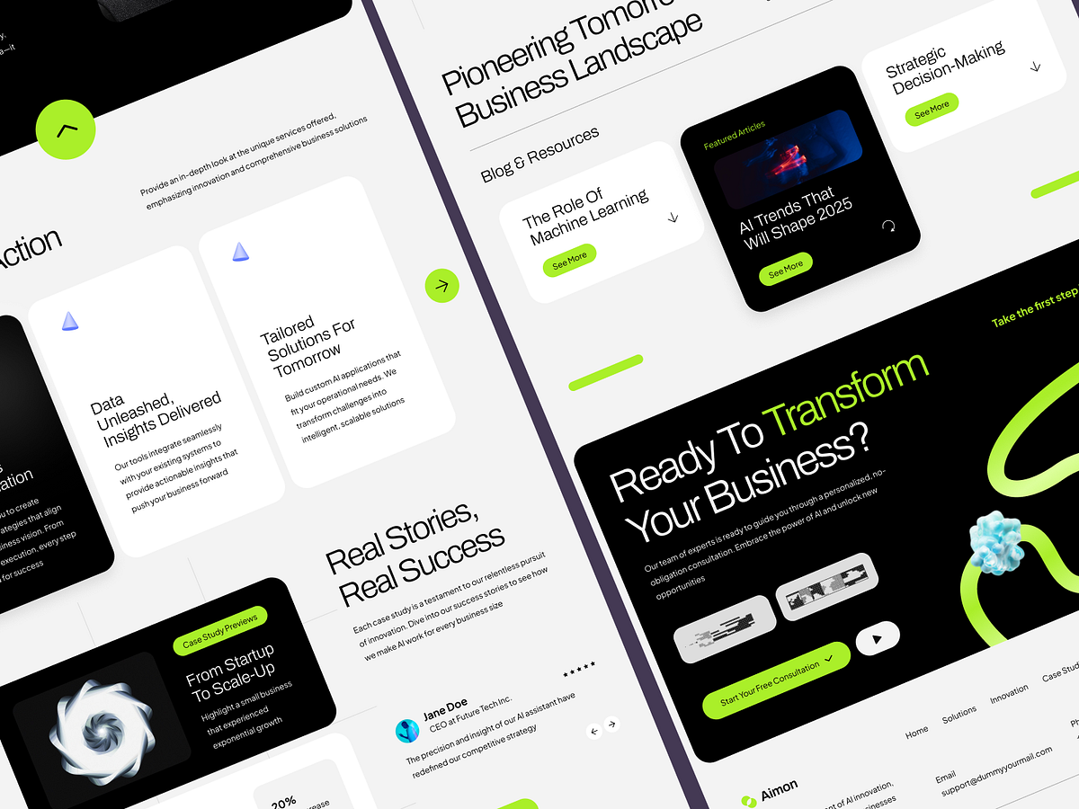 🤖 Aimon – Business AI Landing Page Image 3