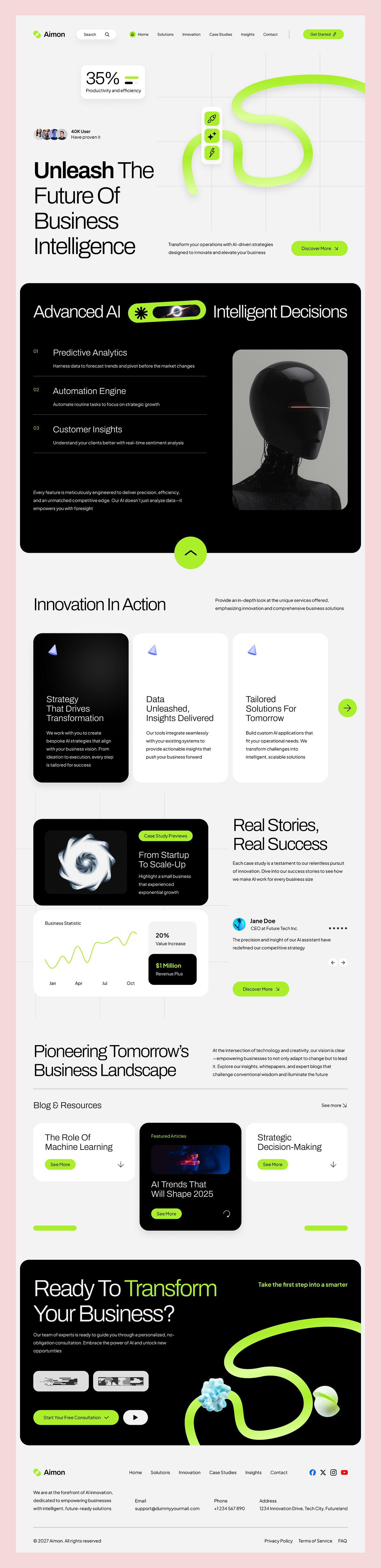 🤖 Aimon – Business AI Landing Page Image 4