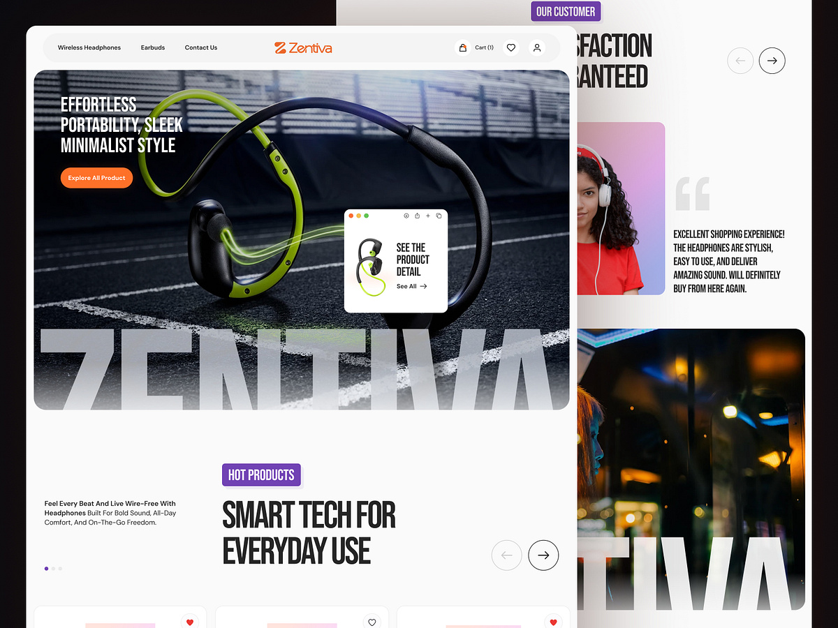 Zentiva – High-End Headphone eCommerce Experience