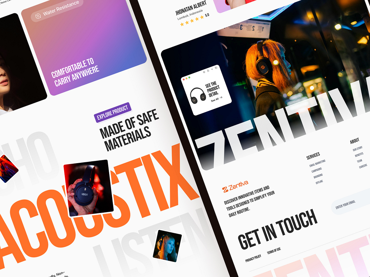 Zentiva – High-End Headphone eCommerce Experience Image 0