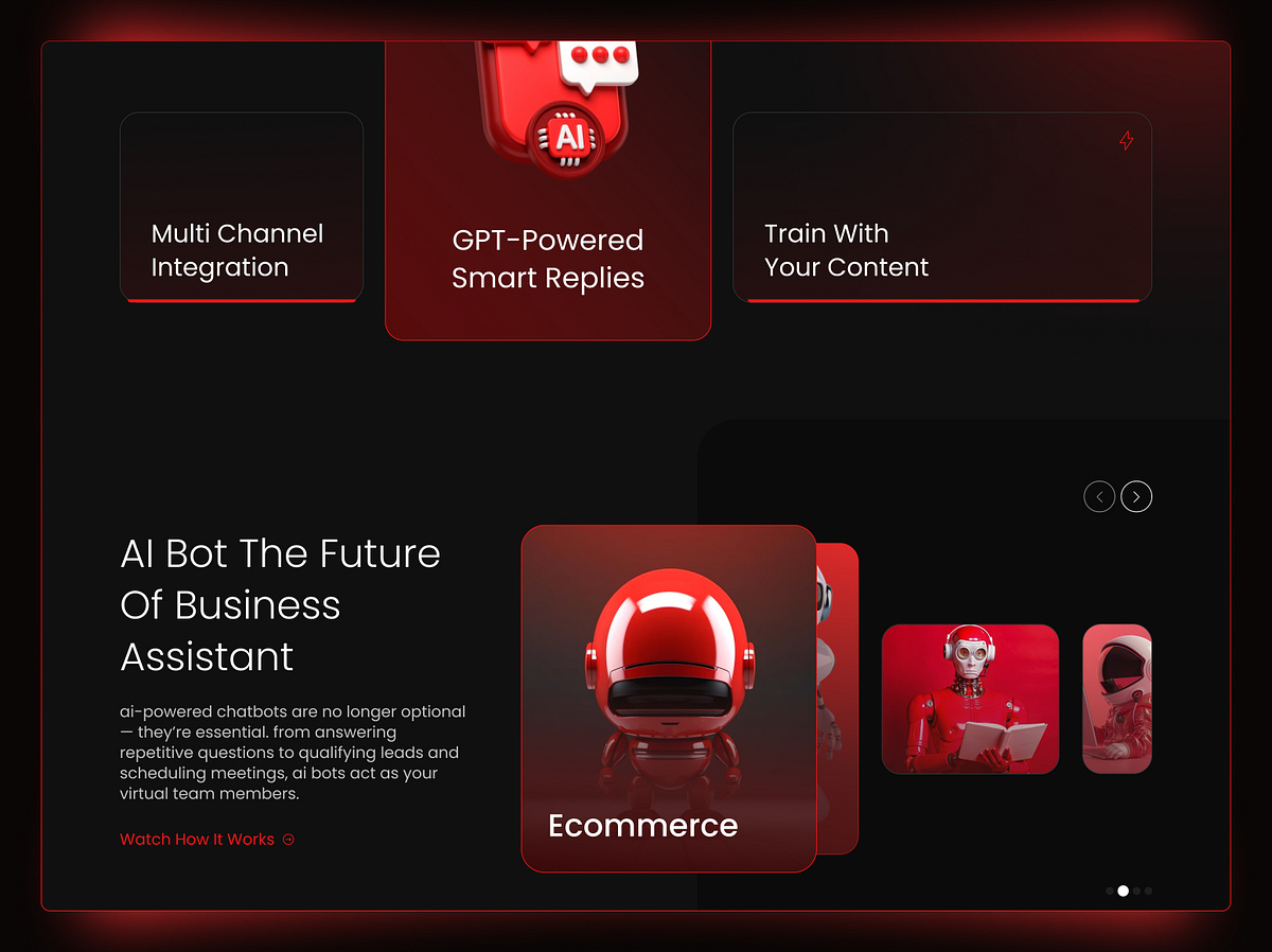 AutoRelay – AI Chatbot Builder Landing Page | SaaS UI/UX Image 0