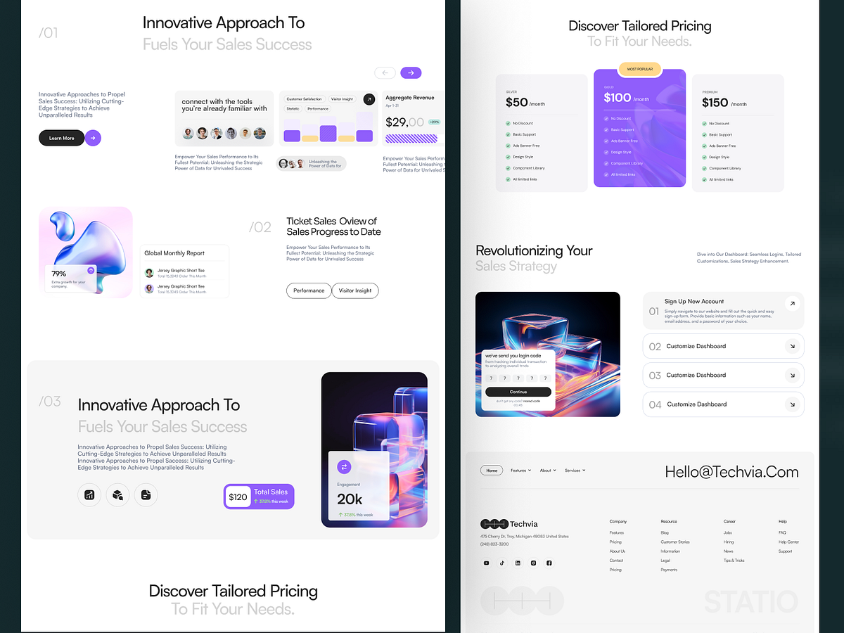 Techvia - Landing Page for SaaS & Analytics Image 0