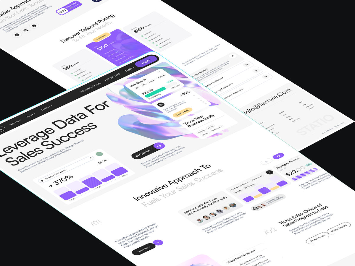 Techvia - Landing Page for SaaS & Analytics Image 5