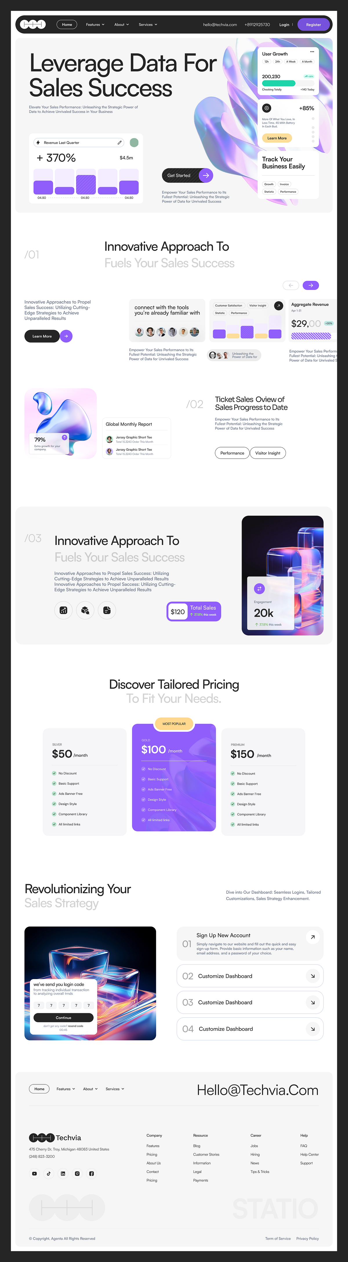 Techvia - Landing Page for SaaS & Analytics Image 7