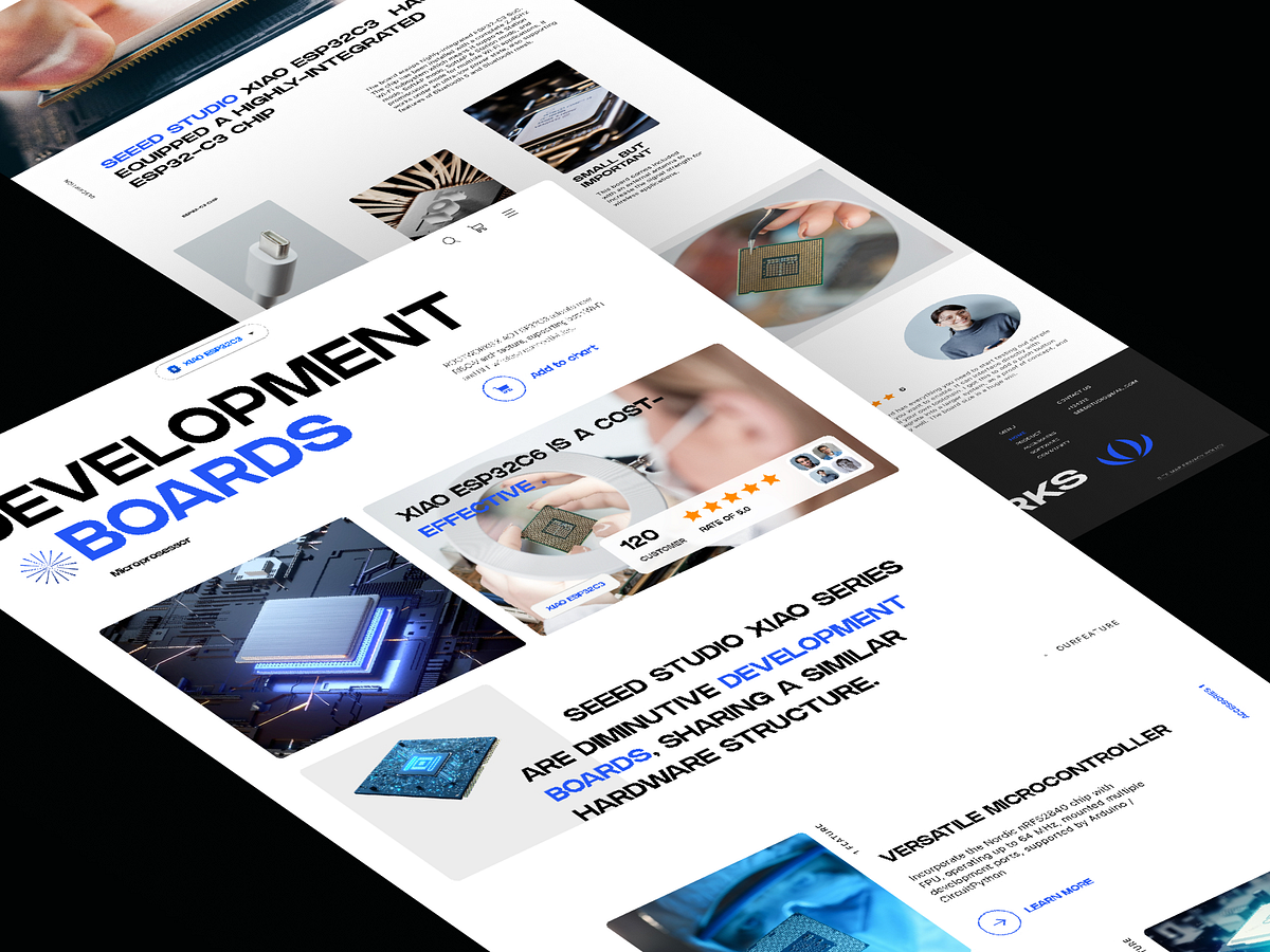 Rootworks – Developer-Focused Hardware Landing Page UI Image 3