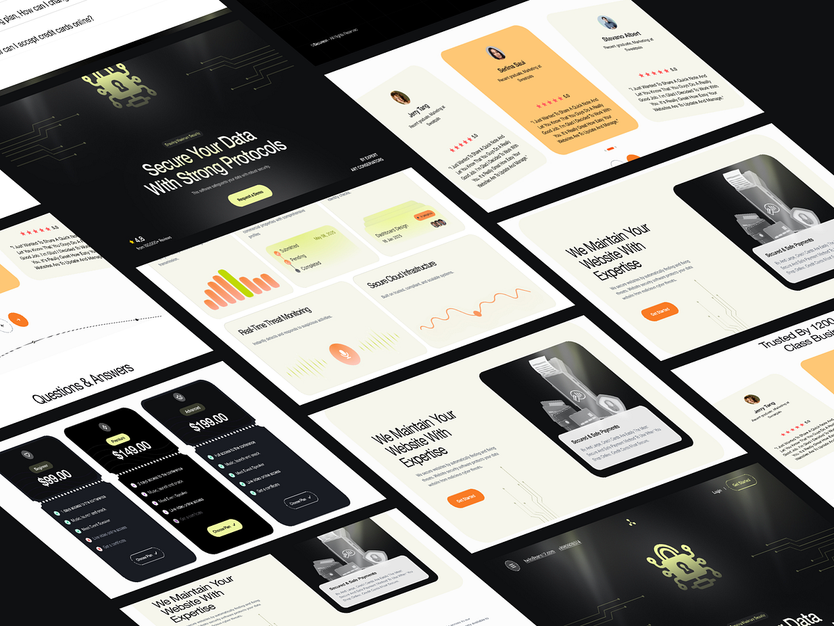 Secureon – Cybersecurity SaaS Landing Page UI Image 3