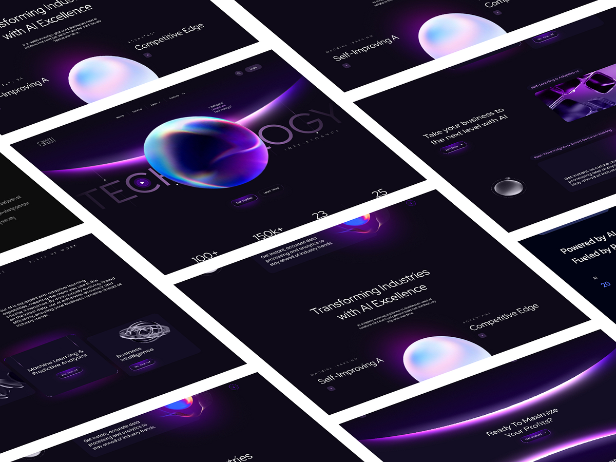 Snaptech — Futuristic Tech Solutions Website with 3D Interaction Image 3