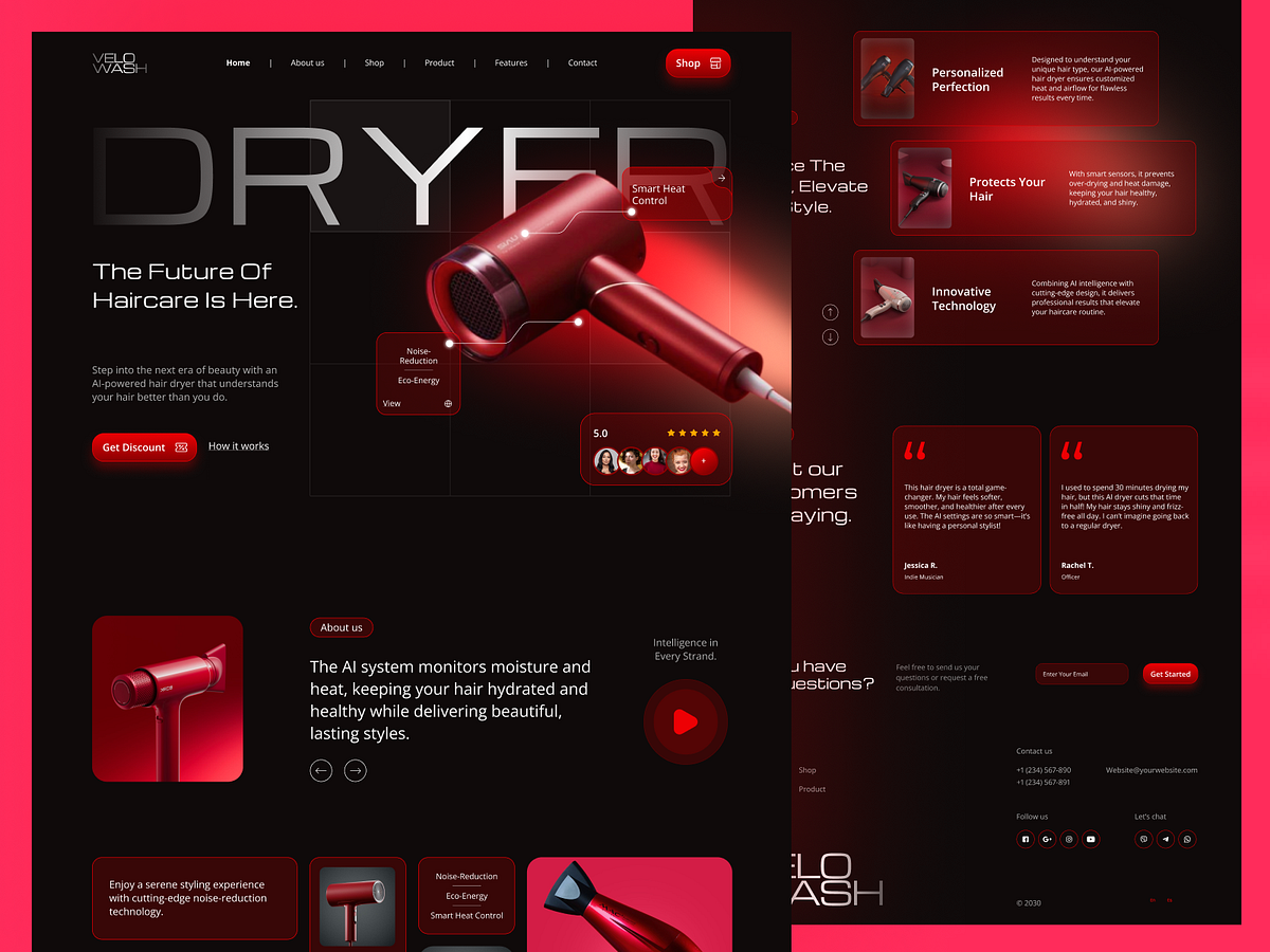 NovaDry — Minimalist E-Commerce Website for a Premium Product UX Image 0