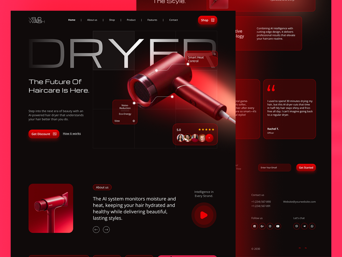 NovaDry — Minimalist E-Commerce Website for a Premium Product UX Image 1
