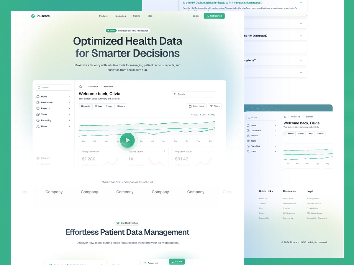 Finance SaaS Landing Page for Modern Financial Platforms