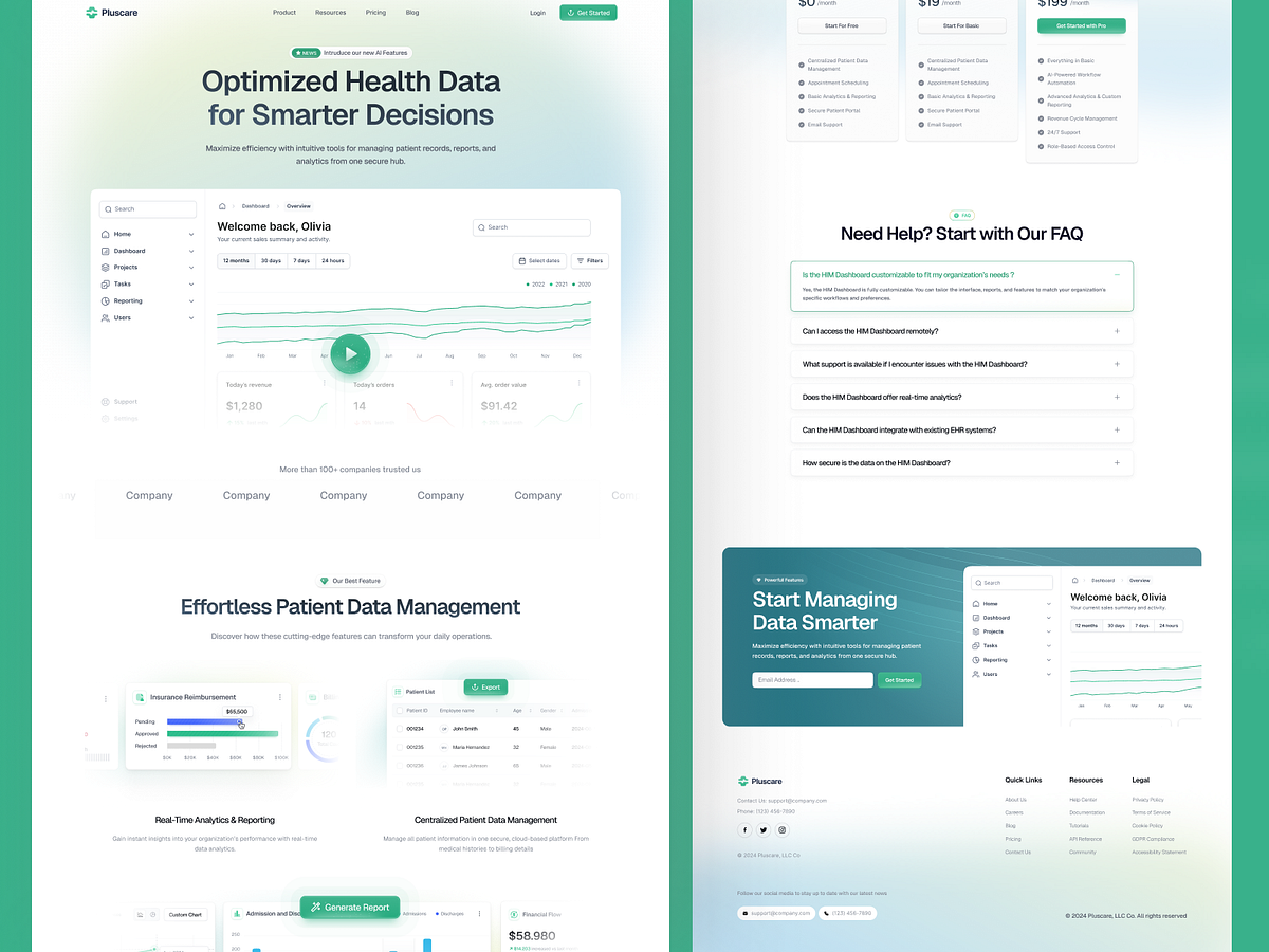 Finance SaaS Landing Page for Modern Financial Platforms Image 1